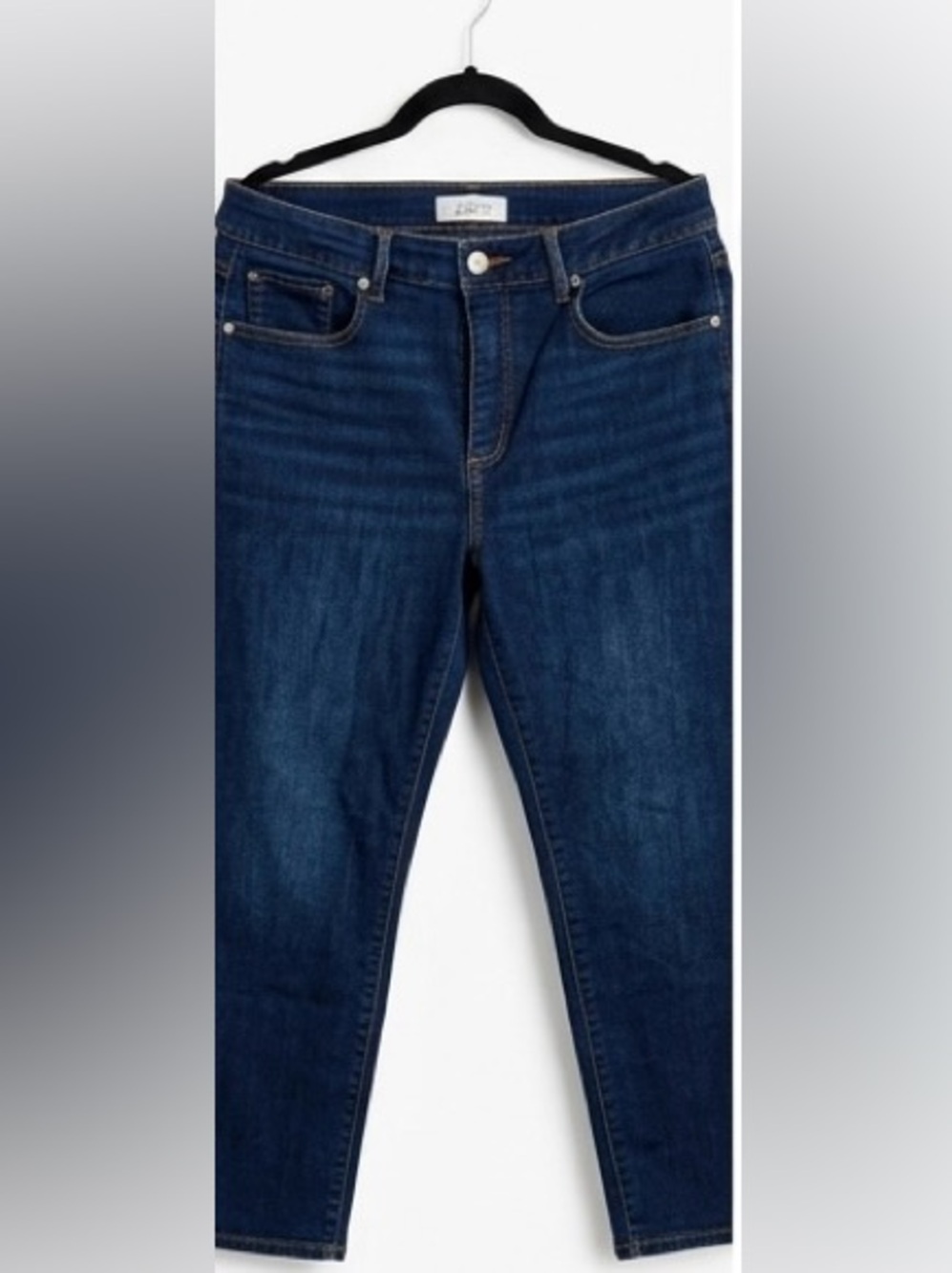 Loft Dark Wash Short Skinny Jeans